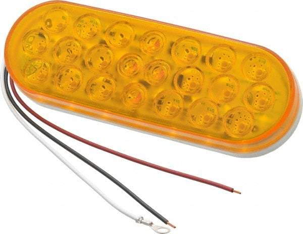Peterson - Amber Type 1 LED Strobe Lights - LED, 0.67 Amp, 8 Watt, 12 Volt, 6-1/2" Long - Exact Tool & Supply