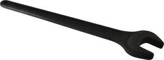 Facom - 34mm Standard Service Open End Wrench - 12-5/32" OAL, Single End, Black Finish, 15° Head Angle - Exact Tool & Supply