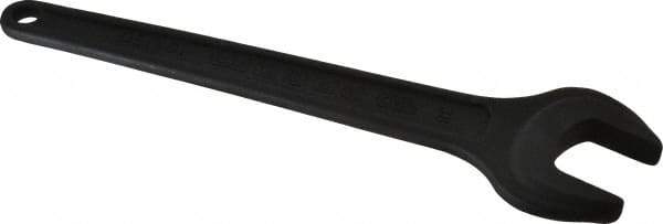 Facom - 38mm Standard Service Open End Wrench - 12-19/32" OAL, Single End, Black Finish, 15° Head Angle - Exact Tool & Supply