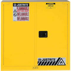 Justrite - 2 Door 3 Shelf 40 Gal Safety Cabinet for Paint & Ink - Exact Tool & Supply