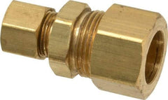 Parker - 5/8 x 3/8" OD, Brass Reducer - -65 to 250°F, Comp x Comp Ends - Exact Tool & Supply