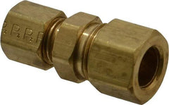 Parker - 3/8 x 1/4" OD, Brass Reducer - -65 to 250°F, Comp x Comp Ends - Exact Tool & Supply