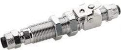 Parker - 3/8" OD, Single End Shutoff Coup - 150 Max Working psi, 0 to 150°F, - Exact Tool & Supply