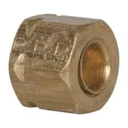 Parker - 1/4" OD, Brass Plug - 1,400 Max Working psi, -65 to 250°F, - Exact Tool & Supply