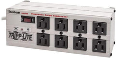 Tripp-Lite - 8 Outlets, 120 VAC15 Amps, 25' Cord, Power Outlet Strip - Floor, Keyhole Mount, 5-15 NEMA Configuration, 3-1/2" Strip - Exact Tool & Supply