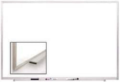 Ghent - 48-1/2" High x 72-1/2" Wide Acrylic/Enamel Magnetic Marker Board - Aluminum Frame, 2.63" Deep - Exact Tool & Supply