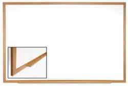 Ghent - 48-5/8" High x 72-5/8" Wide Acrylic/Enamel Magnetic Marker Board - Wood Frame, 1-3/4" Deep - Exact Tool & Supply