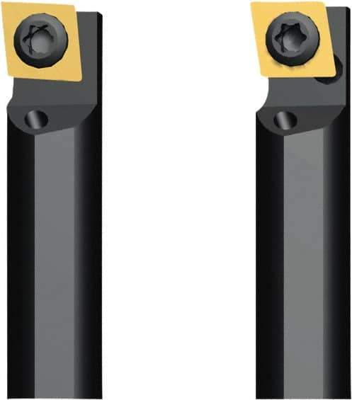 Seco - 5.5mm Min Bore Diam, 60mm OAL, 5mm Shank Diam, A-SCLD Indexable Boring Bar - 9.7mm Max Bore Depth, CDCB 04T0.. Insert, Screw Holding Method - Exact Tool & Supply