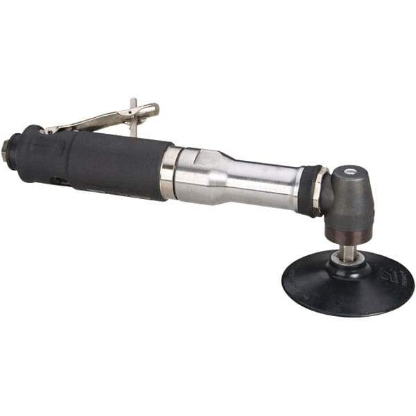 Dynabrade - 4" Max Disc, 12,000 RPM, Pneumatic Handheld Disc Sander - 40 CFM, 1/4 NPT Inlet, 0.7 hp, 90 psi - Exact Tool & Supply