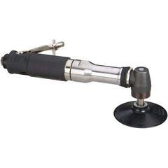Dynabrade - 4" Max Disc, 12,000 RPM, Pneumatic Handheld Disc Sander - 40 CFM, 1/4 NPT Inlet, 0.7 hp, 90 psi - Exact Tool & Supply