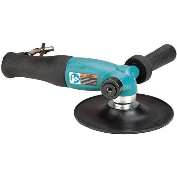 Dynabrade - 7" Max Disc, 8,500 RPM, Pneumatic Handheld Disc Sander - 40 CFM, 3/8" Inlet, 1.3 hp, 90 psi - Exact Tool & Supply