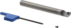 Iscar - 8.8mm Min Bore Diam, 75.7mm OAL, 8mm Shank Diam, MG-SWUC Indexable Boring Bar - WCGT 0201.. Insert - Exact Tool & Supply
