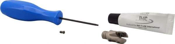 Iscar - 1/2" Cut Diam, 0.44" Max Depth of Cut, 1.1" OAL, Indexable Ball Nose End Mill - 0.78" Head Length, T08 Modular Connection, BCM-MM Toolholder, BCR... Insert - Exact Tool & Supply