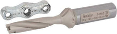 Iscar - 0.413 to 0.429" Diam, 5xD, 2.06" Max Depth, 5/8" Shank Diam, 4.53" OAL, Replaceable Tip Drill - IDI-SG, IDI-SK Insert, DCM Toolholder, Series ChamDrill - Exact Tool & Supply