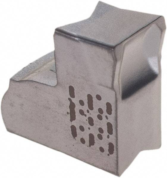 Iscar - TAG4 IC928 Grade, 0.1575" Cutting Width, Carbide Cutoff Insert - Neutral Lead Angle, 0.0094" Cnr Rad, TiAlN Coated, Single End - Exact Tool & Supply