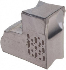 Iscar - TAG4 IC928 Grade, 0.1575" Cutting Width, Carbide Cutoff Insert - Neutral Lead Angle, 0.0094" Cnr Rad, TiAlN Coated, Single End - Exact Tool & Supply
