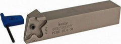 Iscar - PCH, Right Hand, 0.394" Max Depth of Cut, 0.059 to 0.157" Groove Width, Indexable Grooving Tool Holder - PENTA 34.. Insert Compatibility, 1" Shank Height, 1" Shank Width, 5-1/2" OAL - Exact Tool & Supply