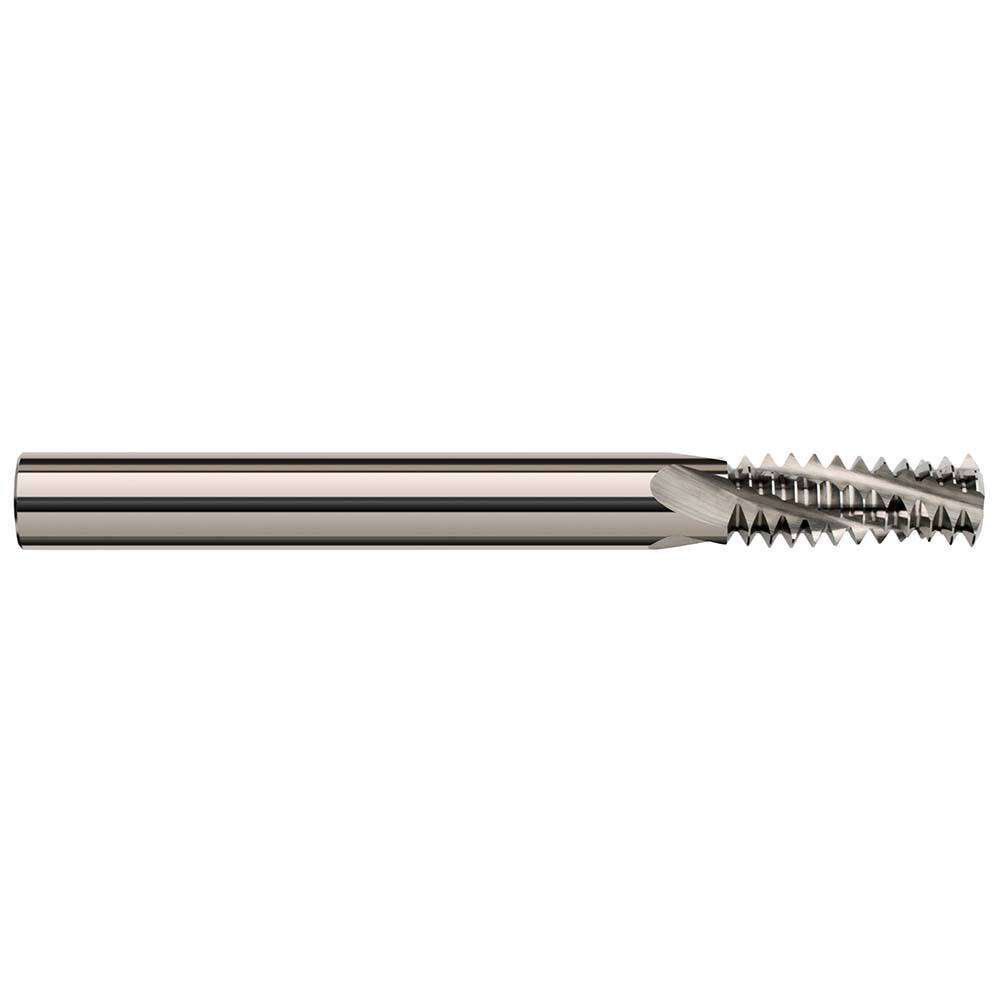 Harvey Tool - 1/4-18 to 3/8-18 Internal/External 18 TPI 5/16" Shank 4-Flute Solid Carbide Helical Flute Thread Mill - Exact Tool & Supply