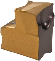 Iscar - TAG C IC808 Grade, 0.199" Cutting Width, Carbide Cutoff Insert - 4° Right Hand Lead Angle, 0.01" Cnr Rad, TiAlN Coated, Single End - Exact Tool & Supply
