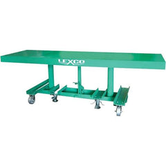 Wesco Industrial Products - 2,000 Lb Capacity Manual Hydraulic Post Lift Table - 30" to 48" Lift Height, 60" Platform Length x 30" Platform Width - Exact Tool & Supply
