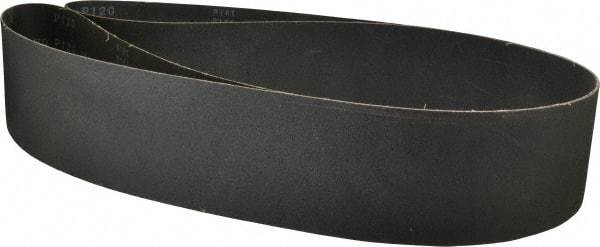 Made in USA - 4" Wide x 106" OAL, 120 Grit, Silicon Carbide Abrasive Belt - Silicon Carbide, Fine, Coated, X/Y Weighted Cloth Backing, Wet/Dry, Series S181 - Exact Tool & Supply