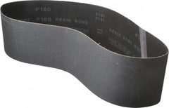 Made in USA - 4" Wide x 36" OAL, 180 Grit, Silicon Carbide Abrasive Belt - Silicon Carbide, Very Fine, Coated, X/Y Weighted Cloth Backing, Wet/Dry, Series S181 - Exact Tool & Supply
