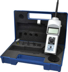 SHIMPO - Accurate up to 0.006 +/- 1% Digit (6 RPM Max) (10,000 to 25,000 RPM), 0.001 RPM Resolution, Contact Tachometer - 7.185 Inch Long x 2.3622 Inch Wide x 1.811 Inch Meter Thick, 0.1 to 25,000 RPM Measurement - Exact Tool & Supply