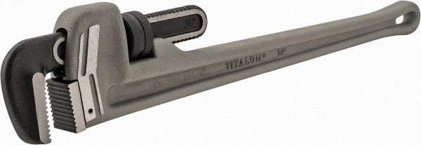 Proto - 24" Aluminum Straight Pipe Wrench - 6" Pipe Capacity - Exact Tool & Supply