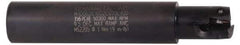 Kennametal - 5/8" Cut Diam, 0.396" Max Depth of Cut, 3/4" Shank Diam, 4" OAL, Indexable Square Shoulder End Mill - EC10.., EP10.. Inserts, Cylindrical Shank, 0° Lead Angle, Through Coolant - Exact Tool & Supply