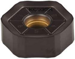 Kennametal - HNPJ535 HD Grade KCPK30 Carbide Milling Insert - TiN/TiCN/Al2O3 Finish, 0.215" Thick, 5/8" Inscribed Circle, 1.2mm Corner Radius - Exact Tool & Supply