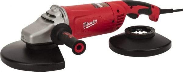 Milwaukee Tool - 7 & 9" Wheel Diam, 6,000 RPM, Corded Angle & Disc Grinder - 5/8-11 Spindle, 120 Volts, 15 Amps, Front Exhaust - Exact Tool & Supply