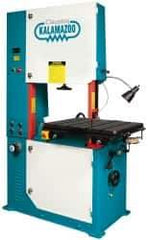 Clausing - 40 Inch Throat Capacity, Variable Speed Pulley Vertical Bandsaw - 50 to 5200 SFPM, 5 HP, Three Phase - Exact Tool & Supply