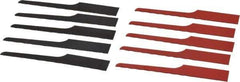Value Collection - 10 Piece, 4" Long, Steel Reciprocating Saw Blade Set - 24 to 32 Teeth per Inch - Exact Tool & Supply