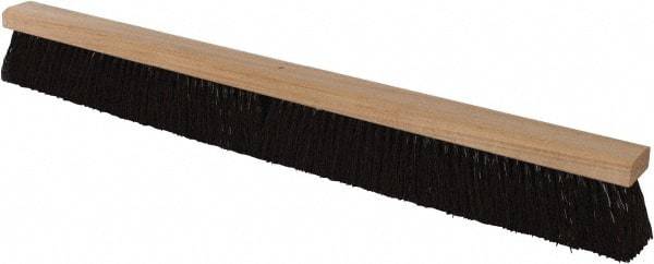 PRO-SOURCE - 36" Heavy Duty Polypropylene Push Broom - 3-1/4" Bristle Length, Wood Block, Bolt-On Handle Connection, Handle Sold Separately - Exact Tool & Supply