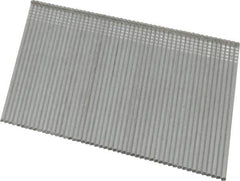 DeWALT - 16 Gauge 2-1/2" Long Finishing Nails for Power Nailers - Grade 2 Steel, Galvanized Finish, Angled Stick Collation - Exact Tool & Supply