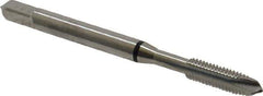 Guhring - #10-32 UNF, 3 Flute, Bright Finish, Cobalt Spiral Point Tap - Plug Chamfer, Right Hand Thread, 2-3/8" OAL, 0.551" Thread Length, 0.194" Shank Diam, 2B Class of Fit, Series 3926 - Exact Tool & Supply