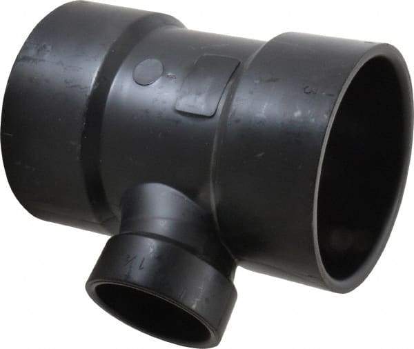 NIBCO - 3 x 3 x 1-1/2", ABS Drain, Waste & Vent Pipe Sanitary Tee - Hub x Hub x Hub - Exact Tool & Supply