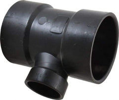NIBCO - 3 x 3 x 1-1/2", ABS Drain, Waste & Vent Pipe Sanitary Tee - Hub x Hub x Hub - Exact Tool & Supply
