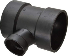 NIBCO - 4 x 4 x 2", ABS Drain, Waste & Vent Pipe Sanitary Tee - Hub x Hub x Hub - Exact Tool & Supply