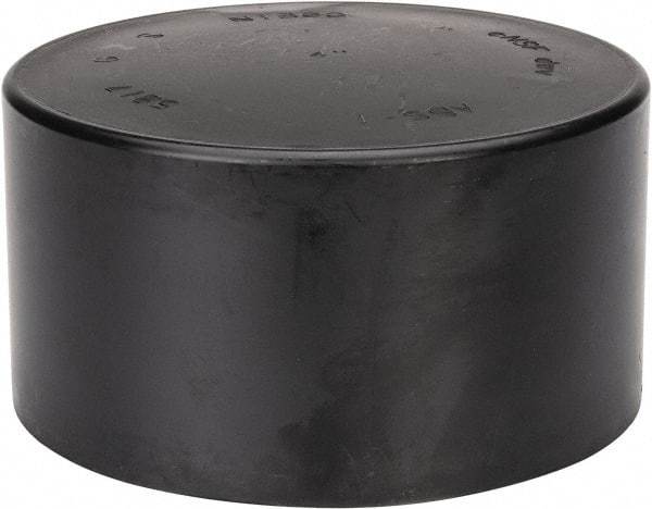 NIBCO - 4", ABS Drain, Waste & Vent Pipe End Cap - Hub - Exact Tool & Supply