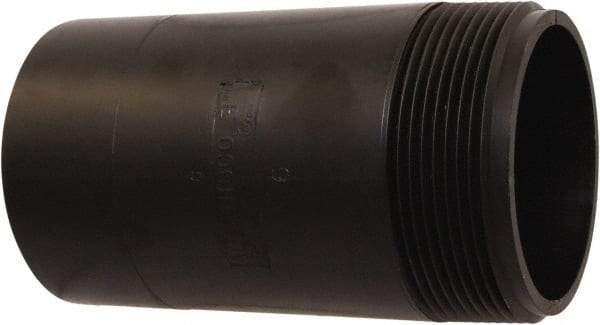 NIBCO - Threaded x Unthreaded Drain Pipe Nipple - 3 x 6" Pipe, ABS - Exact Tool & Supply