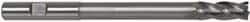 Hertel - 3/4", 2" LOC, 3/4" Shank Diam, 8-1/4" OAL, 4 Flute, High Speed Steel Square End Mill - Single End, TiN Finish, Right Hand Cut - Exact Tool & Supply