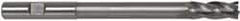 Hertel - 3/4", 2" LOC, 3/4" Shank Diam, 8-1/4" OAL, 4 Flute, High Speed Steel Square End Mill - Single End, TiN Finish, Right Hand Cut - Exact Tool & Supply