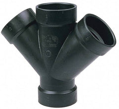 NIBCO - 6 x 6 x 4 x 4", ABS Drain, Waste & Vent Pipe - All Hub - Exact Tool & Supply