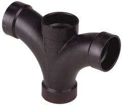 NIBCO - 3", ABS Drain, Waste & Vent Pipe Double Fixture Tee - All Hub - Exact Tool & Supply