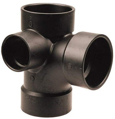 NIBCO - 3 x 3 x 3 x 2", ABS Drain, Waste & Vent Pipe - All Hub - Exact Tool & Supply