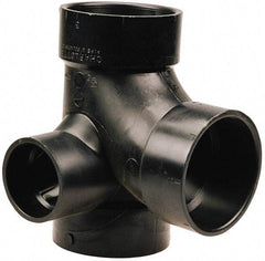 NIBCO - 3 x 3 x 3 x 2", ABS Drain, Waste & Vent Pipe - All Hub - Exact Tool & Supply