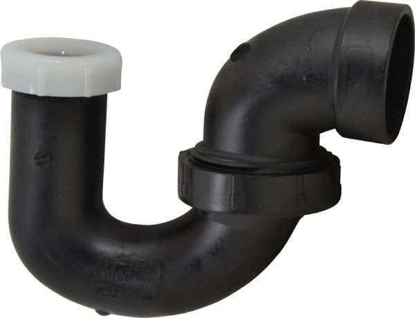 NIBCO - 1-1/2 x 1-1/4", ABS Drain, Waste & Vent Pipe P Trap with Union - Hub x SJ - Exact Tool & Supply
