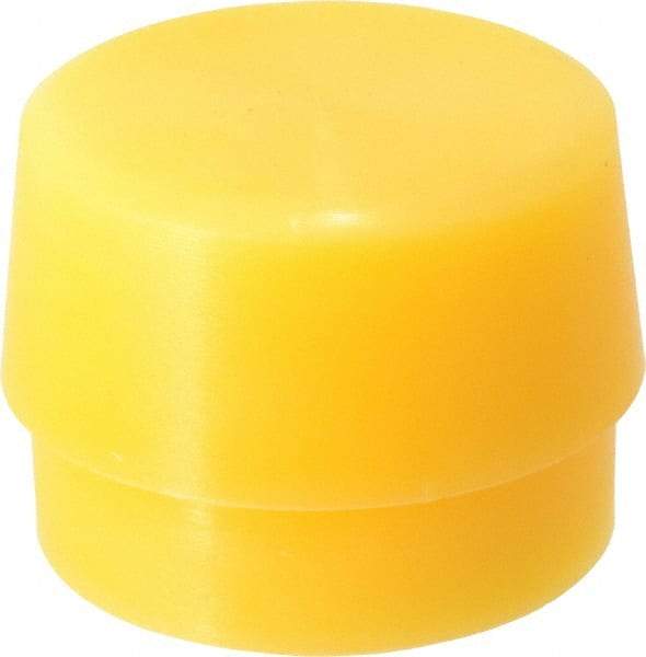 Garland - 2" Face Diam, Grade Extra Hard, Yellow Hammer Tip/Face - Plastic - Exact Tool & Supply