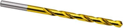 Guhring - 18mm, 118° Point, Spiral Flute, High Speed Steel Taper Length Drill Bit - TiN Finish, 158mm Flute Length, 241mm OAL, Series 667 - Exact Tool & Supply